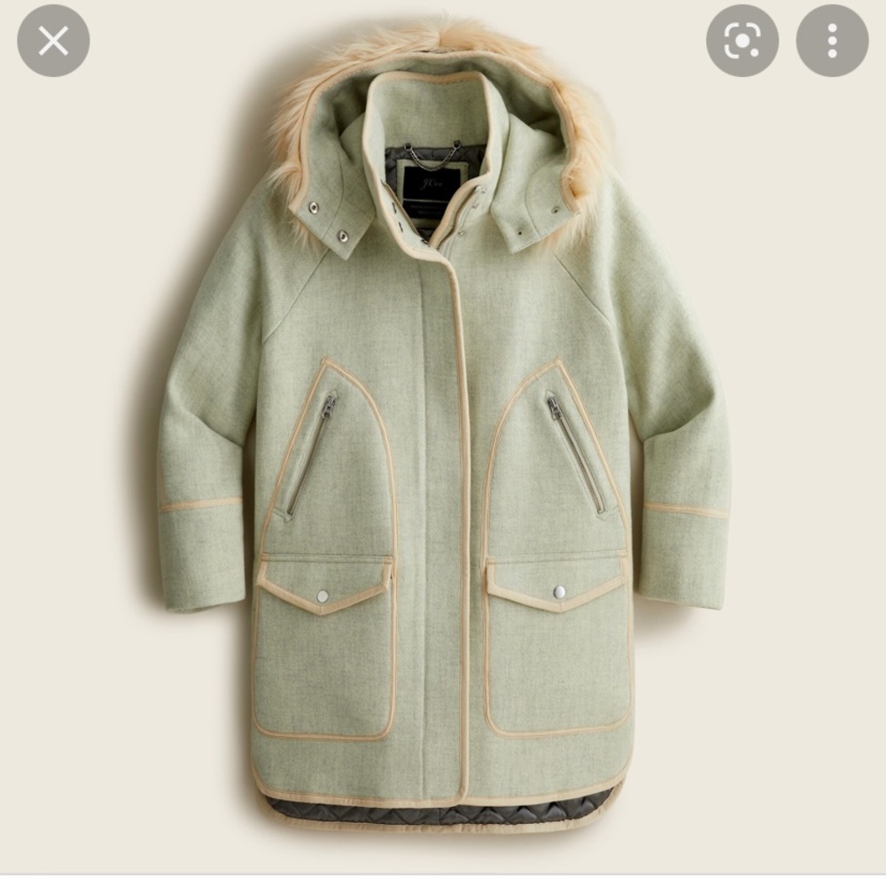 J. Crew Petite Parka Size 0P, NWT